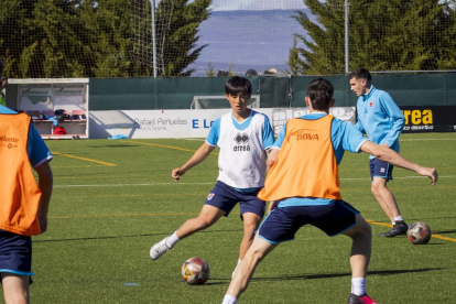 El fútbol base del equipo entrena en la Ciudad Deportiva