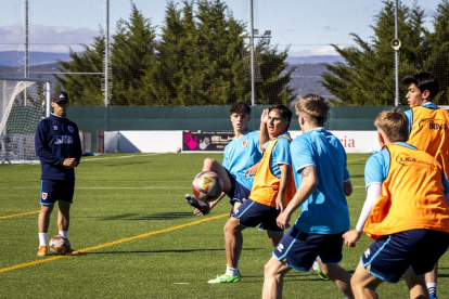 El fútbol base del equipo entrena en la Ciudad Deportiva