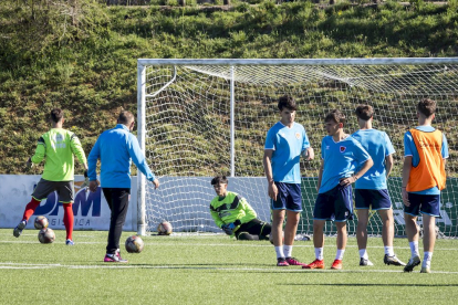 El fútbol base del equipo entrena en la Ciudad Deportiva