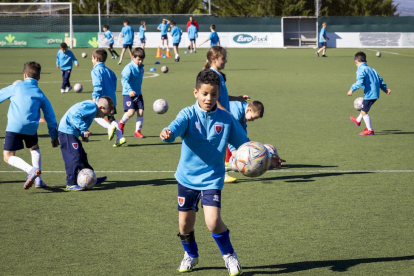 El fútbol base del equipo entrena en la Ciudad Deportiva