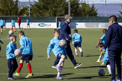 El fútbol base del equipo entrena en la Ciudad Deportiva