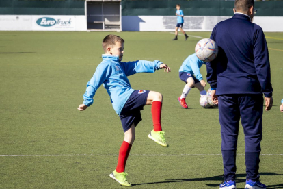 El fútbol base del equipo entrena en la Ciudad Deportiva