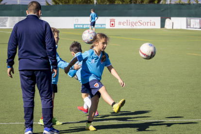 El fútbol base del equipo entrena en la Ciudad Deportiva