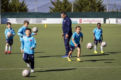 El fútbol base del equipo entrena en la Ciudad Deportiva