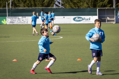 El fútbol base del equipo entrena en la Ciudad Deportiva