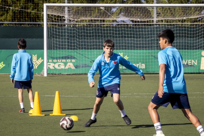 El fútbol base del equipo entrena en la Ciudad Deportiva