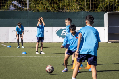 El fútbol base del equipo entrena en la Ciudad Deportiva