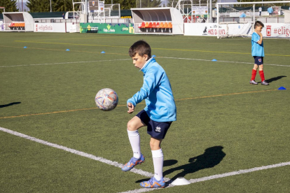 El fútbol base del equipo entrena en la Ciudad Deportiva