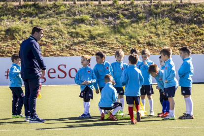 El fútbol base del equipo entrena en la Ciudad Deportiva