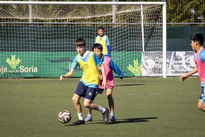 El fútbol base del equipo entrena en la Ciudad Deportiva