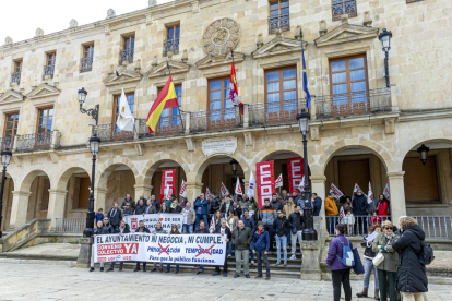 Protesta de los trabajadores municipales