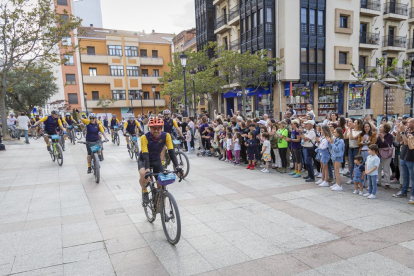 Las ciclistas recibieron una gran acogida a su llegada