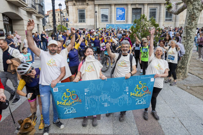 Las ciclistas recibieron una gran acogida a su llegada