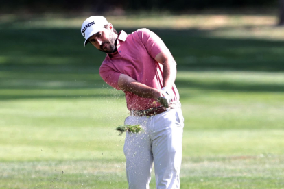 El golfista soriano Daniel Berná durante una competición.