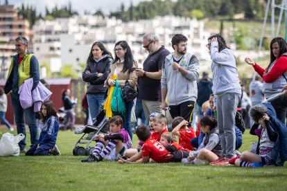 Los más pequeños aficionados al rugby han disfrutado en Soria de un torneo de canteras.