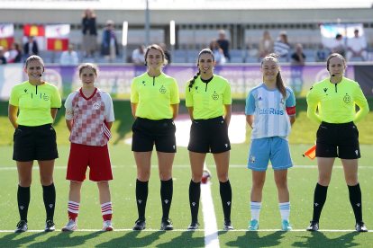 La soriana Zaira Gallardo como capitana de la selección de Castilla y León.