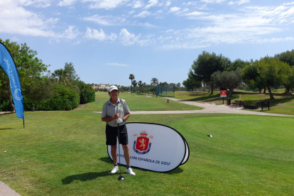 Mario Rodríguez durante su participación en el Campeonato de España de Segunda Categoría.