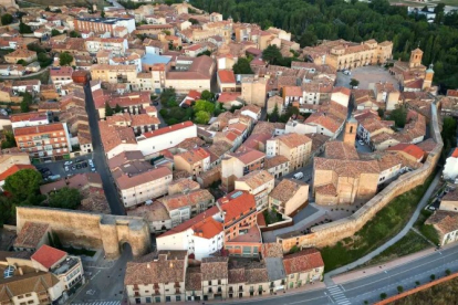 Vista aérea de la localidad de Almazán.