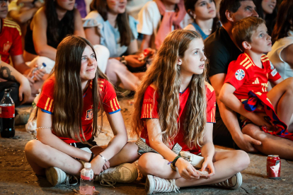 Explosión de alegría por la clasificación de la selección.