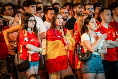 Explosión de alegría por la clasificación de la selección.