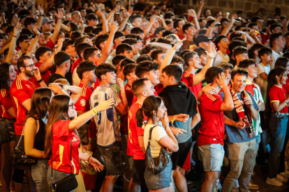 Explosión de alegría por la clasificación de la selección.