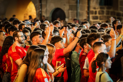 Explosión de alegría por la clasificación de la selección.