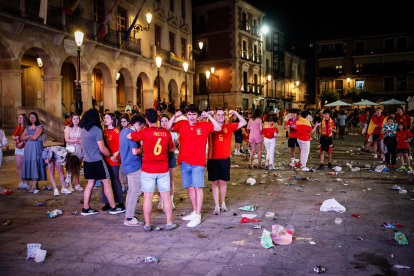 Explosión de alegría por la clasificación de la selección.