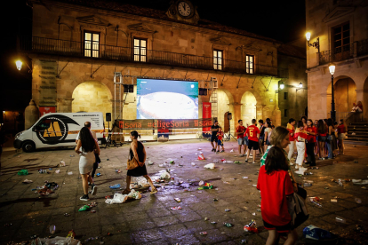 Explosión de alegría por la clasificación de la selección.