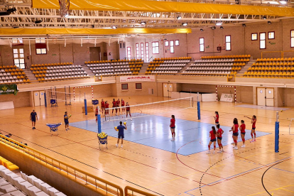 Un momento del entrenamiento de la selección.