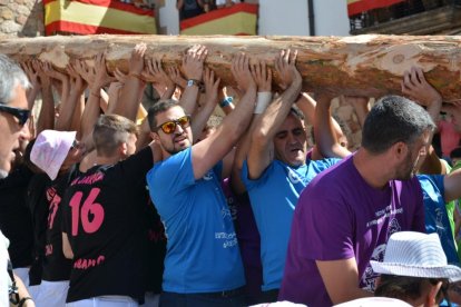 La pingada del mayo de Vinuesa da el pistoletazo de salida a sus fiestas de la Virgen del Pino y San Roque 2024.