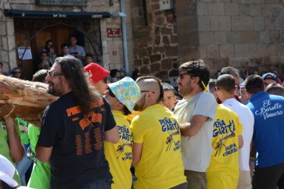 La pingada del mayo de Vinuesa da el pistoletazo de salida a sus fiestas de la Virgen del Pino y San Roque 2024.