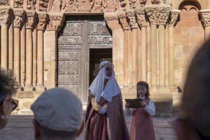 Los actores se encontraban en los principales monumentos de Soria