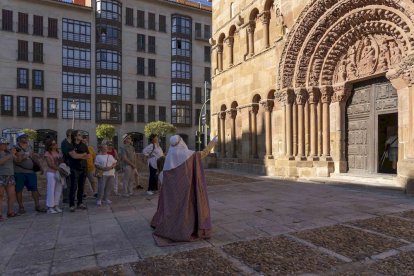 Los actores se encontraban en los principales monumentos de Soria