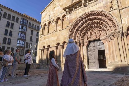 Los actores se encontraban en los principales monumentos de Soria