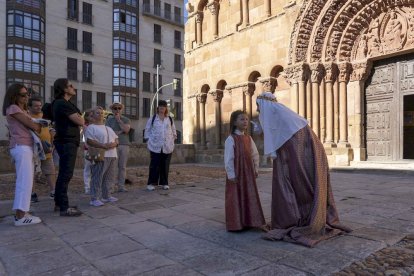 Los actores se encontraban en los principales monumentos de Soria