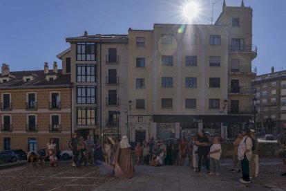 Los actores se encontraban en los principales monumentos de Soria