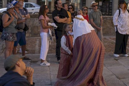 Los actores se encontraban en los principales monumentos de Soria