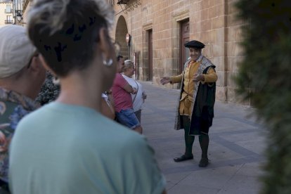 Los actores se encontraban en los principales monumentos de Soria