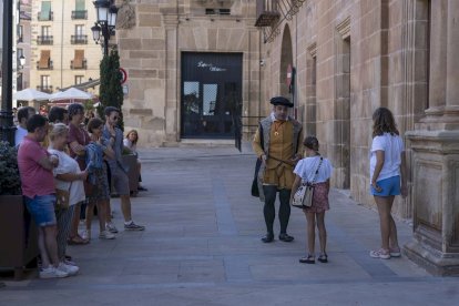 Los actores se encontraban en los principales monumentos de Soria