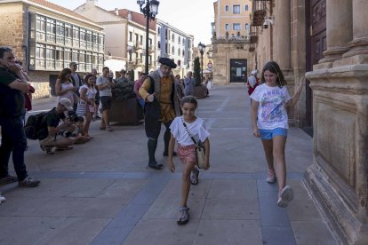 Los actores se encontraban en los principales monumentos de Soria