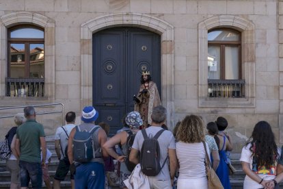 Los actores se encontraban en los principales monumentos de Soria