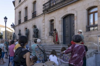 Los actores se encontraban en los principales monumentos de Soria