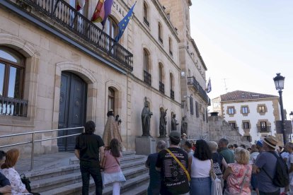 Los actores se encontraban en los principales monumentos de Soria