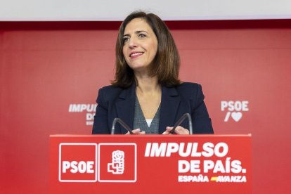 La portavoz federal del PSOE, Esther Peña