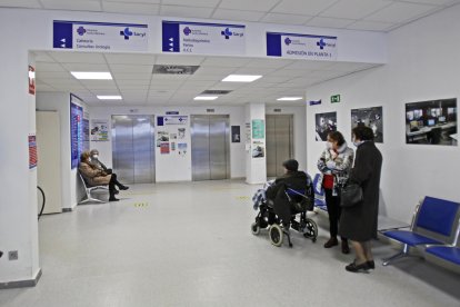 Hall de entrada del Hospital Santa Bárbara.