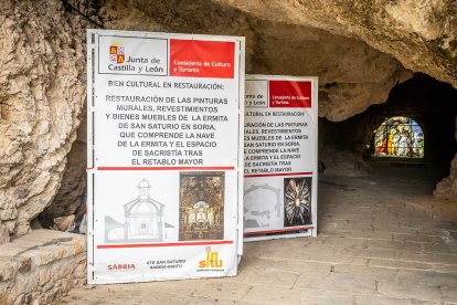 Espectacular resultado de la restauración de las pinturas de la ermita soriana.