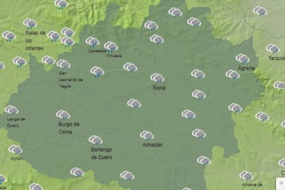 Imagen del mapa de predicción de la Aemet para este miércoles 2 de octubre en la franja de las 16 horas.