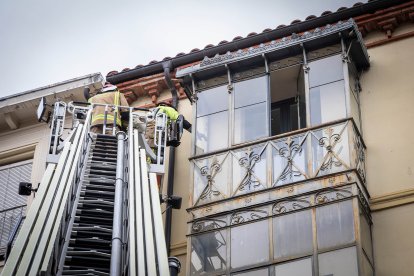 El temporal provoca fuertes rachas de viento y lluvia.