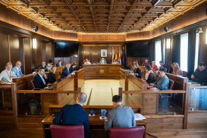 Vista genérica del Pleno celebrado en el Ayuntamiento.