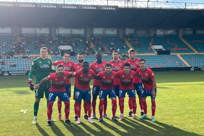 Once del Numancia que hace un año jugaba en el Helmántico en la Copa Federación.